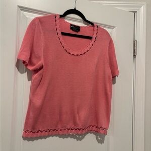 Pink Knit Women's Top